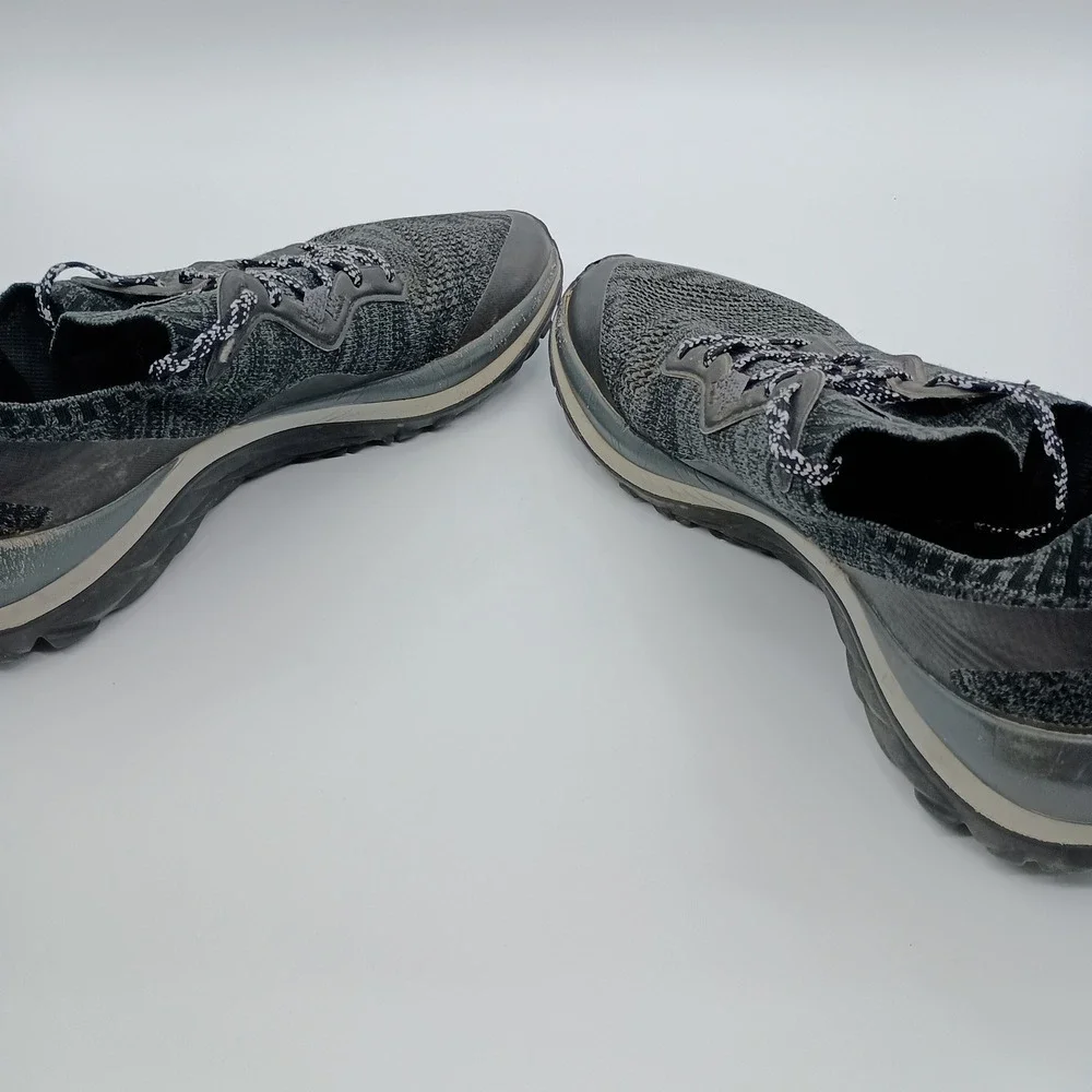 Merrell Mag-9 Womens Trail Running Shoes Gray Black Knit Vibram J16562 Size 10‎